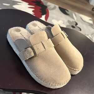 Haute Hippie Tan Suede Clogs